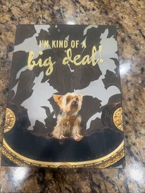 Studio by Demdaco decorative 'I'm Kind of a Big Deal' Dog Wall Art - Brown/Gold